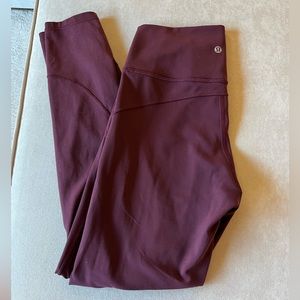 Lululemon In Movement Everlux Garnet